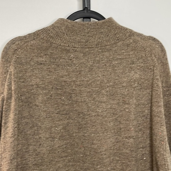 Josh A Banks Men’s Lambswool Grandpa Sweater 1/4 Zip Brown Preppy Sz 2XL - Picture 7 of 11